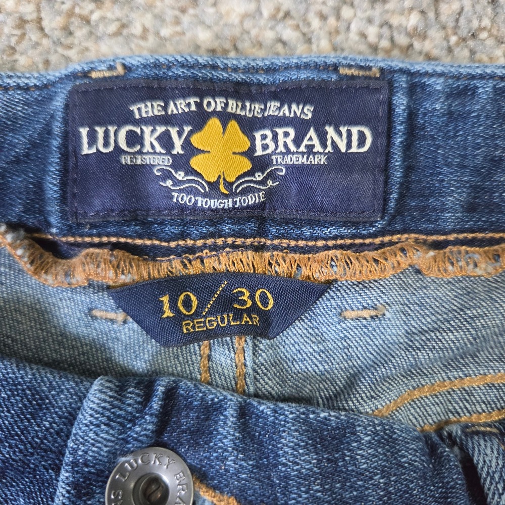 Lucky Brand The Sweet Jean Boot Women 10/30 Regular Dark Wash Bootcut Denim Jean - Picture 2 of 9
